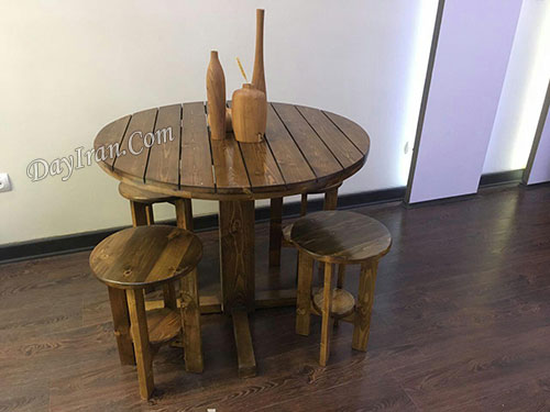 میز ناهار خوری چوبی - N115 4