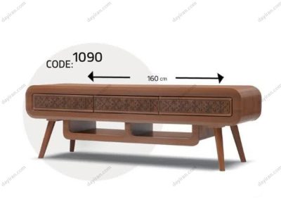 میز تلویزیون چوبی کلاسیک مدل 1090