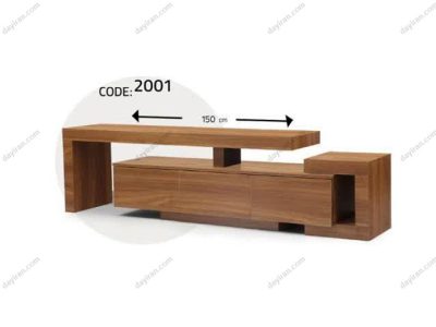 میز تلویزیون ام دی اف ساده مدل 2001