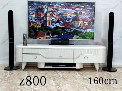 میز تلویزیون سفید طلایی شیک مدل z800